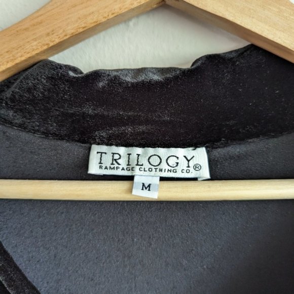 Vintage Rampage velvet cropped collared shirt - Picture 3 of 3